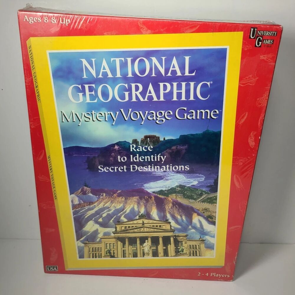National Geographic Mystery Voyage Game Resealed 1997 University Games